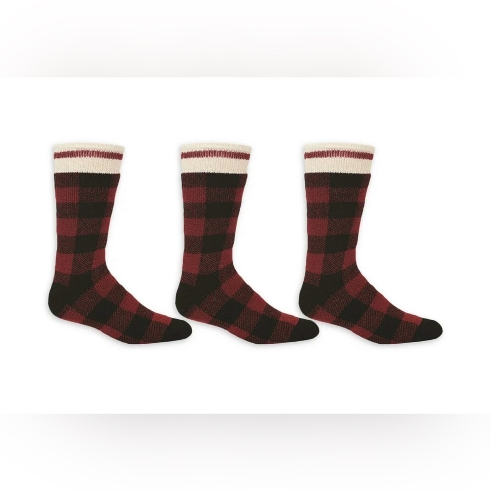KODIAK MENS WOOL THERMAL SOCK BLKRED